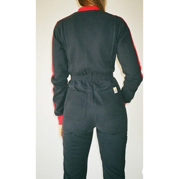 LF Markey (Size 0) Boilersuit Blue Red Pockets Workwear Winter Skiing - Picture 3 of 16